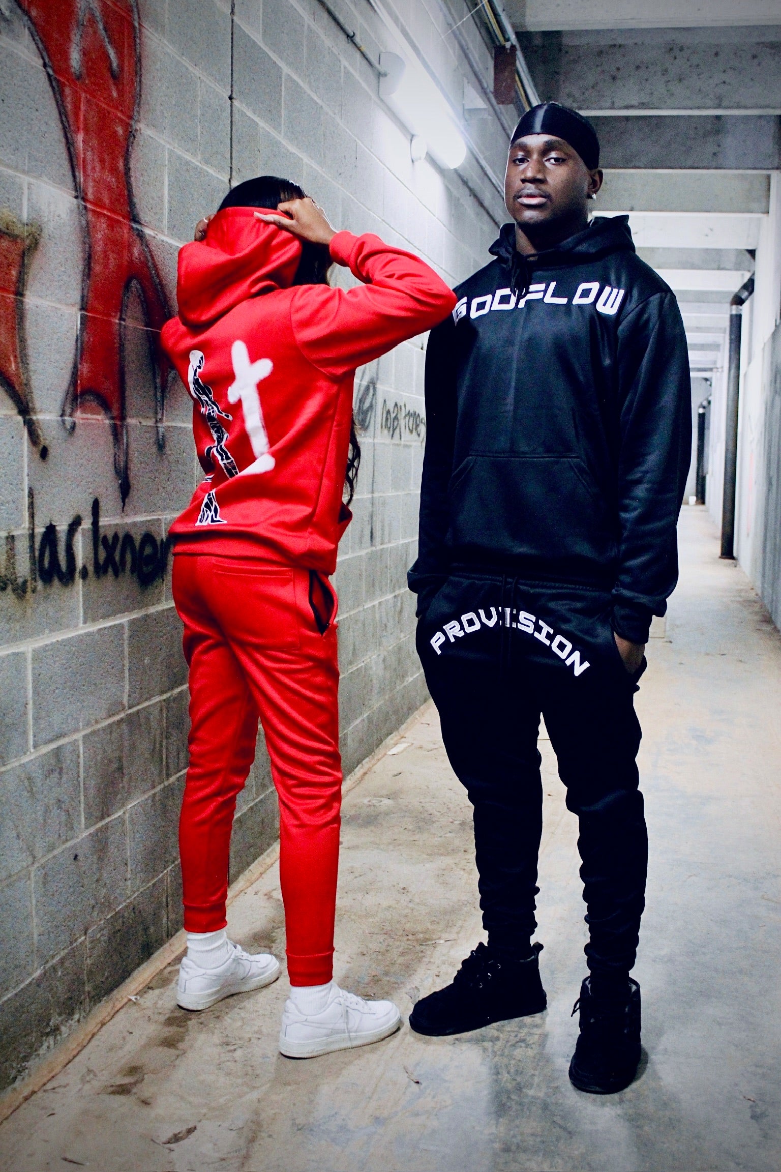 GODFLOW Provision Fitted Joggers | Black