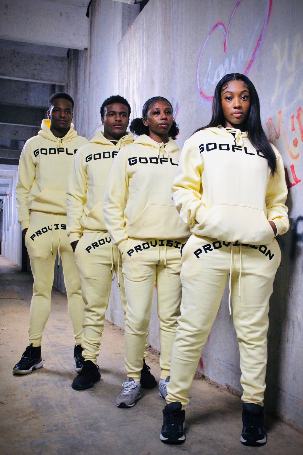 GODFLOW Provision Fitted Joggers | Cream